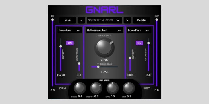 Gnarl Is A FREE Distortion Plugin By Myroslav Artiukh