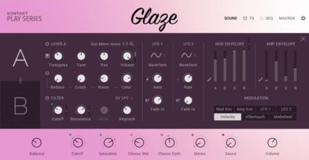 NI Glaze Vocal Instrument is FREE until January 14 for Kontakt Player