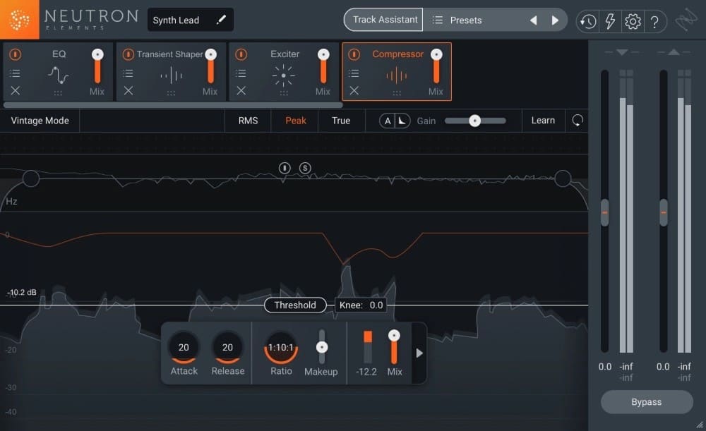 iZotope Neutron Elements is a powerful mixing multi-effect with AI features.
