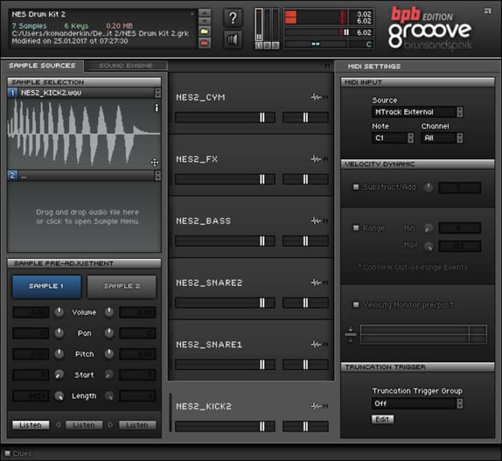 Free Nintendo NES Drum Samples By SampleScience