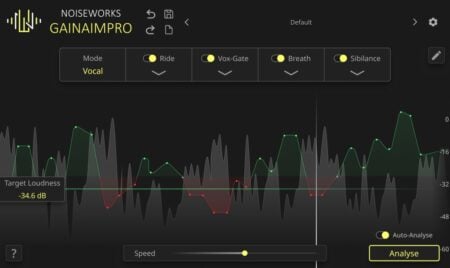NoiseWorks Audio releases GainAimPro, an AI and ARA-powered vocal editing plugin for macOS and Windows