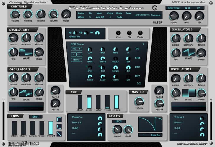 Free Splash Synthesizer VST Plugin by Noizefield.