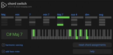 Chord Switch Is A FREE MIDI Chord Generator Plugin For macOS