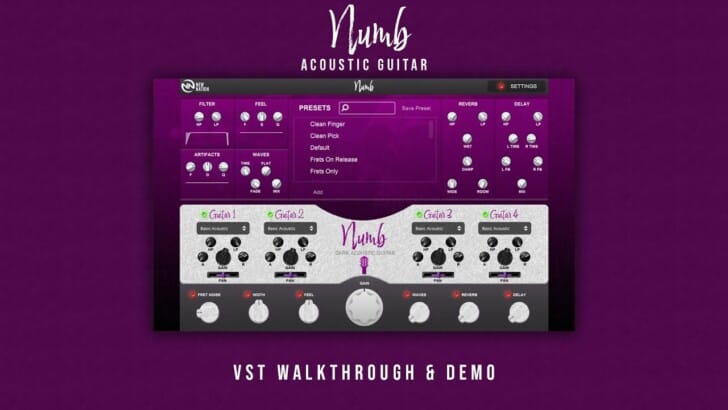 Numb Dark Acoustic Guitar