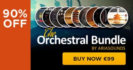 Get 90% OFF The 100 GB Orchestral Bundle By Aria Sounds!