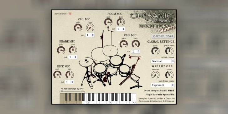 Organic Calfskin Kit by Organic Drum Loops