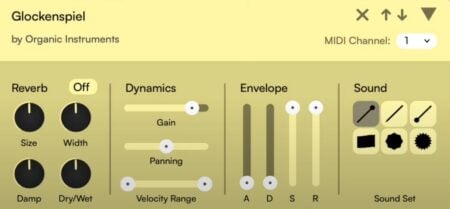 Organic Instruments’ Glockenspiel is a FREE virtual instrument for Elemental Player