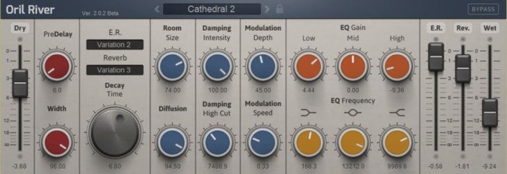 OrilRiver 2 is a free reverb VST/AU plugin.