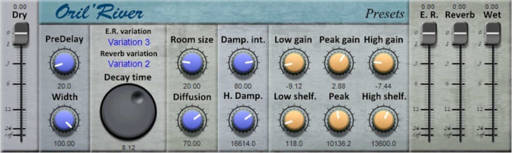 OrilRiver Reverb VST Plugin by Denis Tihanov