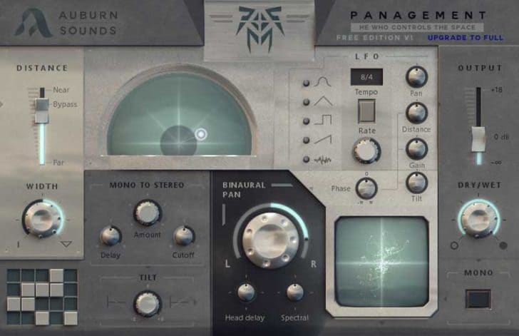 Free Panagement Binaural Panner VST/AU Plugin by Auburn Sounds
