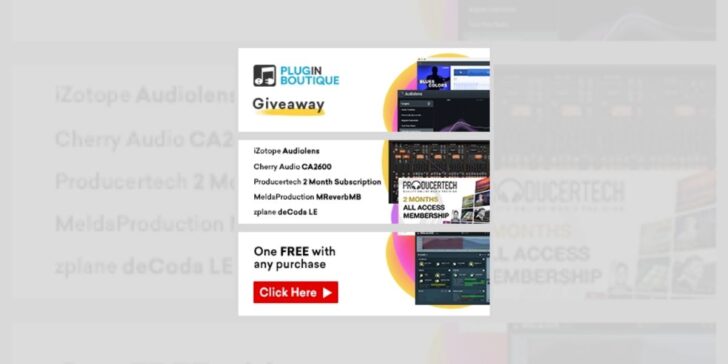 Plugin Boutique Offers A FREE Product With Any Purchase