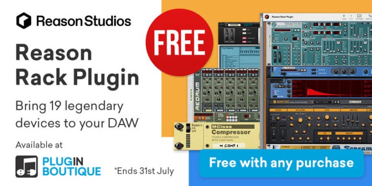 Get Reason Lite Rack Plugin For FREE With Any Purchase!