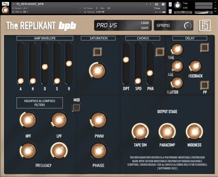 The Replikant BPB Is A FREE Kontakt Library By Fluidshell Design