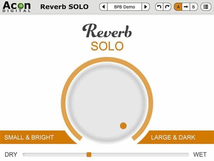 Free Reverb SOLO VST Plugin By Acon Digital and Reverb.com.