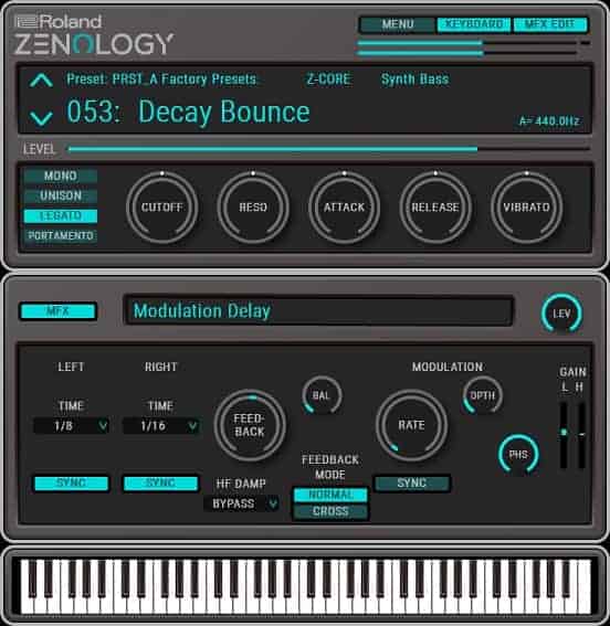 Zenology offers limited preset editing capabilities.