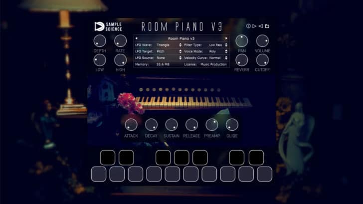 Room Piano v3 by SampleScience