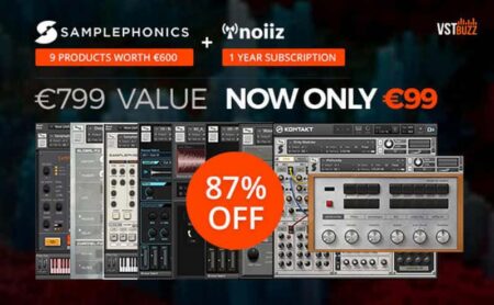 87% OFF Samplephonics & Noiiz Deal @ VSTBuzz (€799 value)