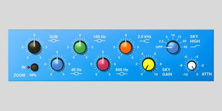 Sky Blue EQ4 is a FREE tone-shaping EQ plugin for macOS and Windows