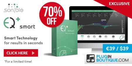 Get 70% OFF Sonible Smart:EQ VST/AU Plugin @ Pluginboutique