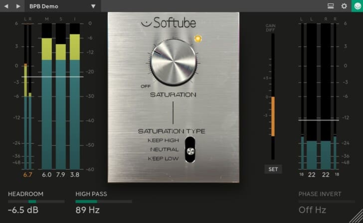 Saturation Knob by Softube