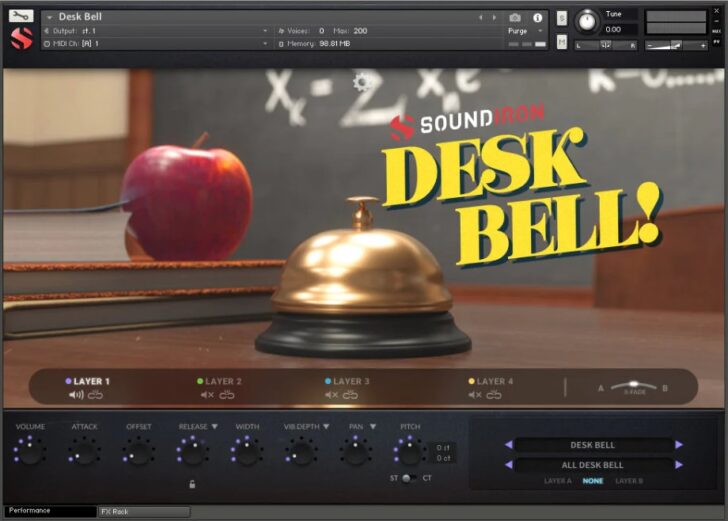 Soundiron Releases FREE Desk Bell Sample Library