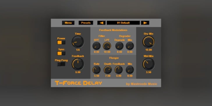 T-Force Delay by Mastrcode Music