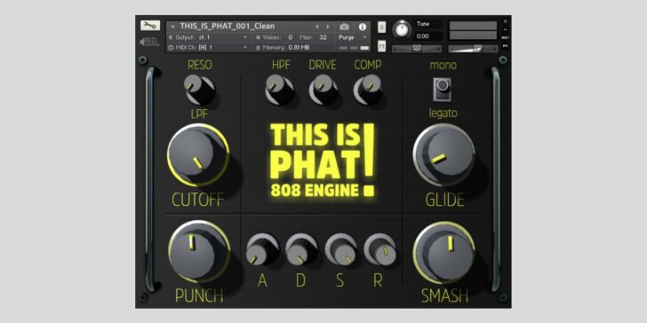 This Is Phat! 808 Engine for Kontakt by Red Sounds is FREE For A Limited Time!