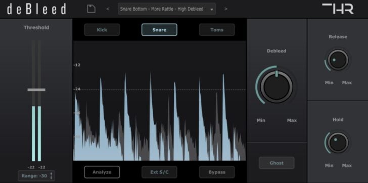 New THR DeBleed Noise Gate Plugin is 44% Off for a Limited Time Only