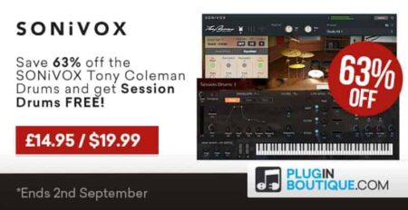 Get 63% OFF SONiVOX Tony Coleman Drums + FREE Session Drums!