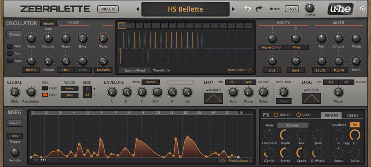 U-he to update a classic free synth with the coming release of Zebralette 3