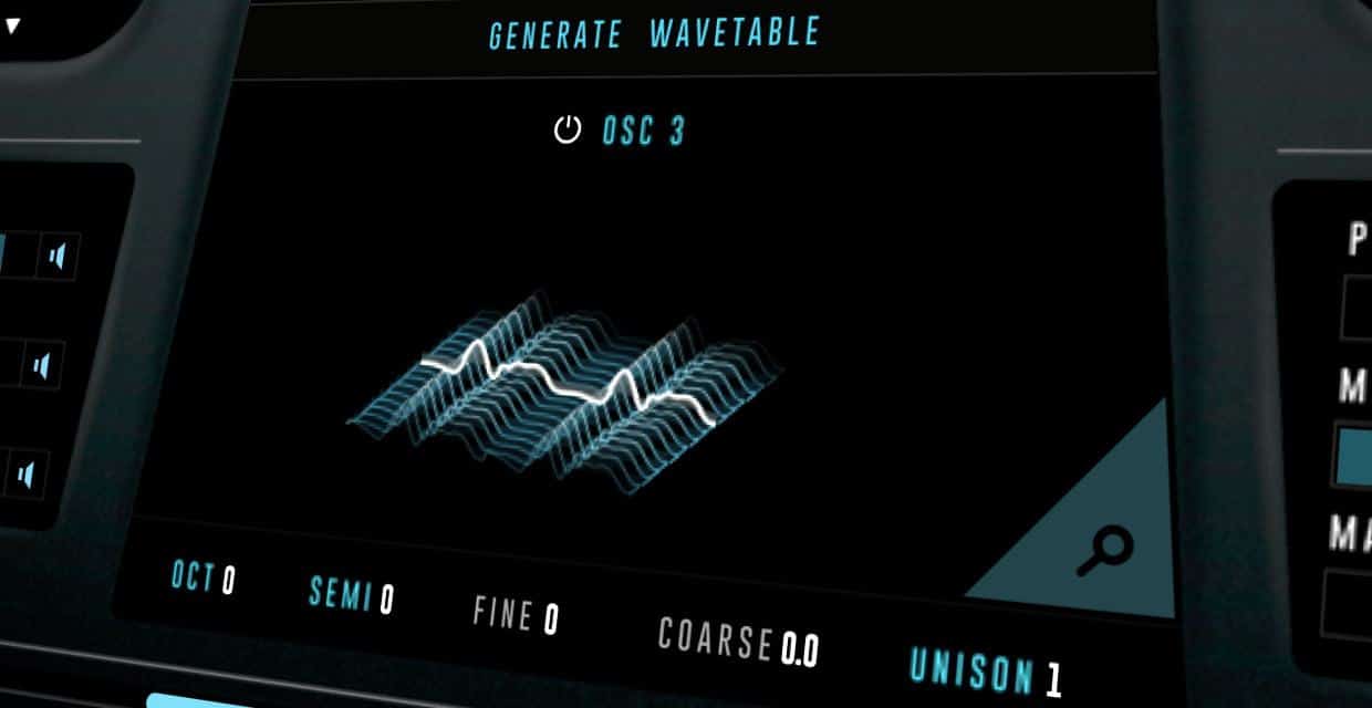 A closer look at Union's built-in wavetable generator.