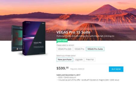 Save Up To $349 On Magix VEGAS Pro 15 (3 Days Left!)