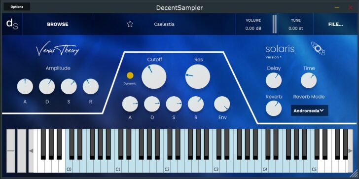 Solaris Is A FREE Decent Sampler Library By Venus Theory