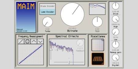 Wildergarden Audio releases MAIM, a FREE glitchy Lo-Fi plugin for macOS, Windows, and Linux