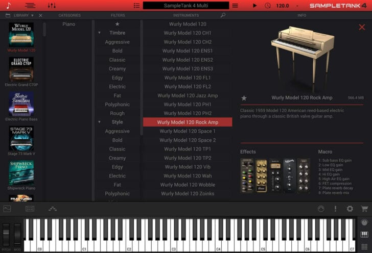 IK Multimedia Wurly Model 120