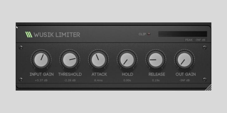 The Wusik Limiter for macOS and Windows is FREE for a limited time