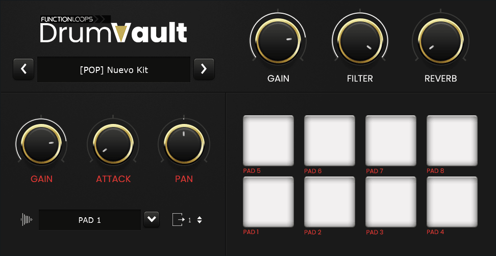 DrumVault plugin by Function Loops.