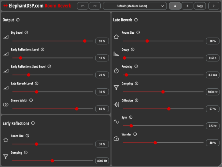 Room Reverb by ElephantDSP