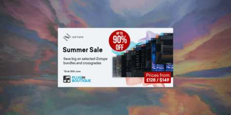 iZotope Summer Sale: 92% OFF Bundles & Crossgrades