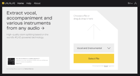 LALAL.AI Stem Isolation Service