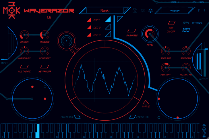 Tracktion Software Releases FREE Waverazor LE Synthezier